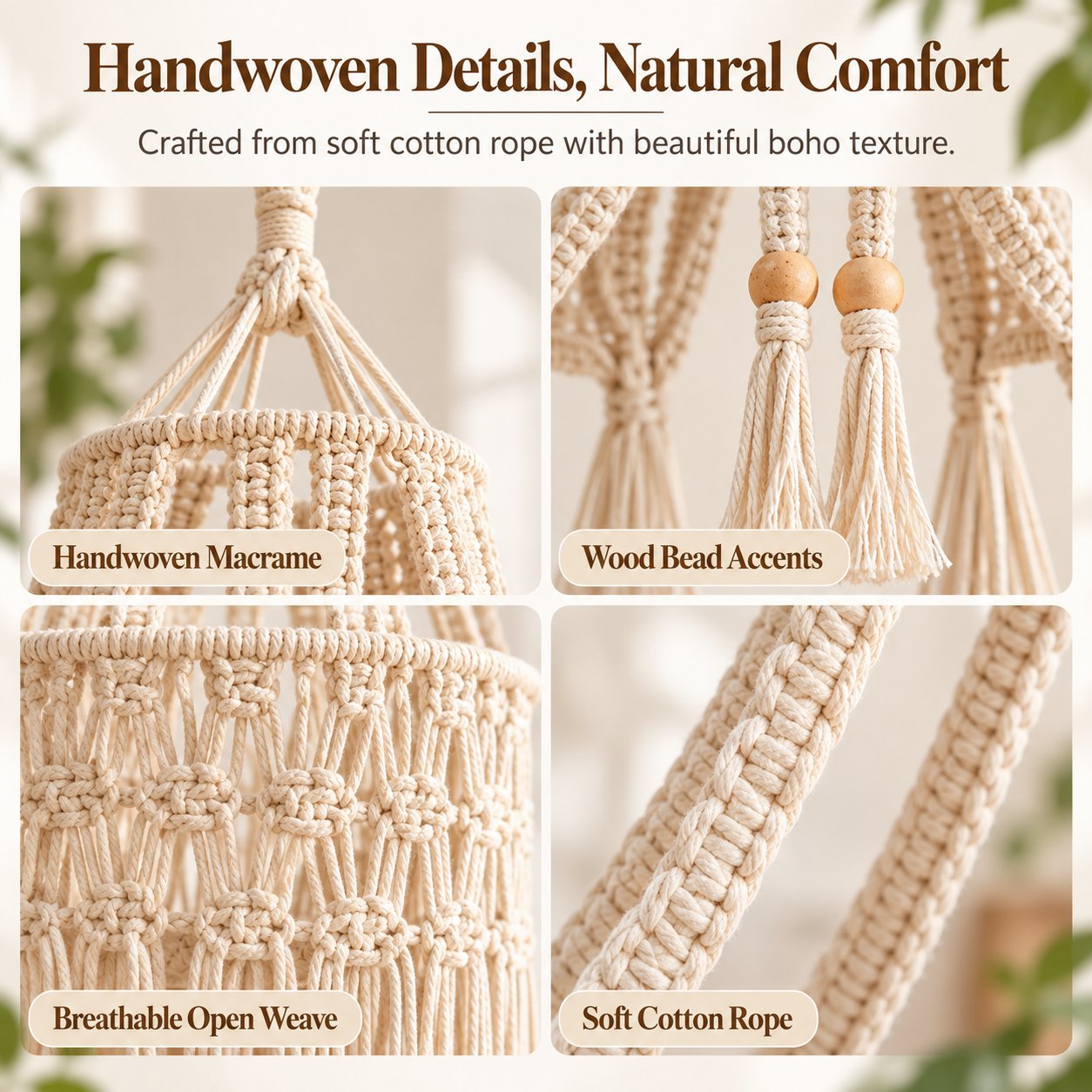 Strong Woven Macrame Structure Strong Woven Macrame Structure
