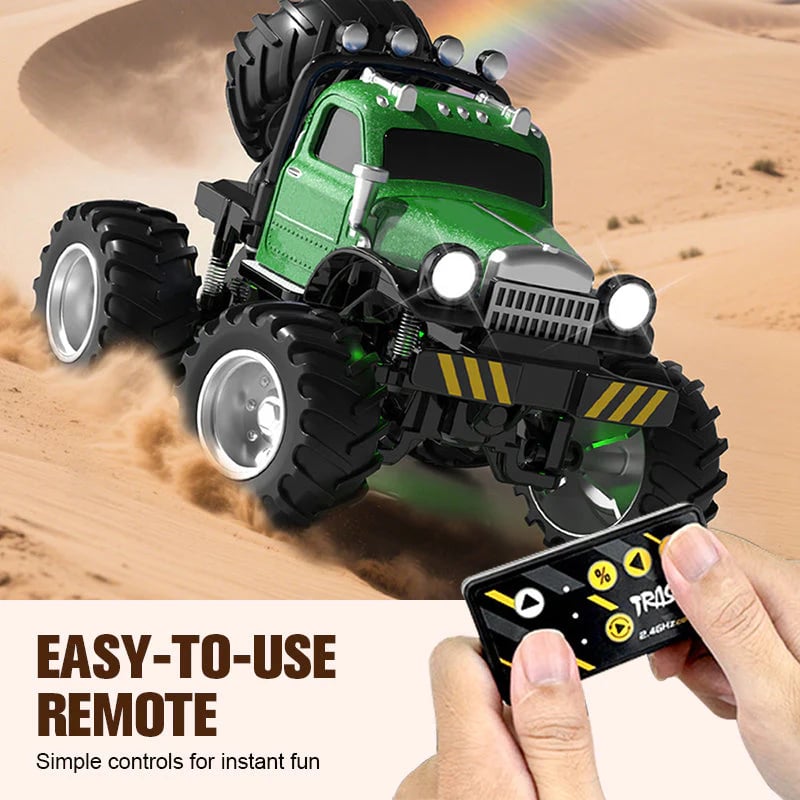 🎁Best Gift-Durable Off-JJRC Alloy Big Foot Off - Road Short Card RC Car