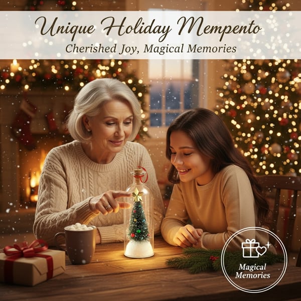 🔥Mr. Christmas Christmas Tree Message In A Bottle