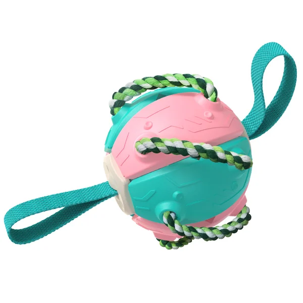 49% OFF🔥Dog Flying Ball With Tug Of War