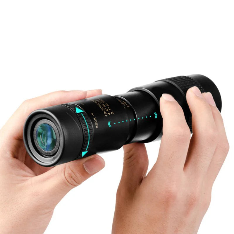 10x-300x Monoculars, Compact And Waterproof, Suitable For Hunting, Bird Watching, And Hiking.