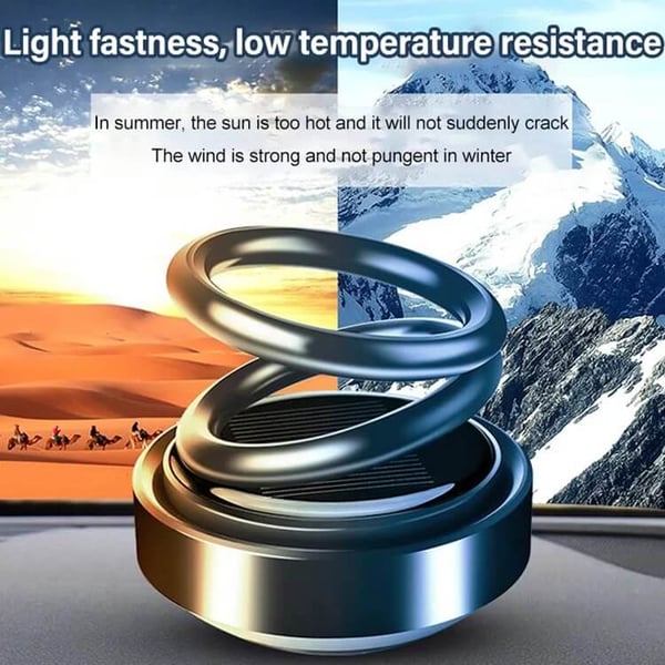 🔥Hot Sale🔥Car Solar Energy Power Rotate Perfume Ring Ball