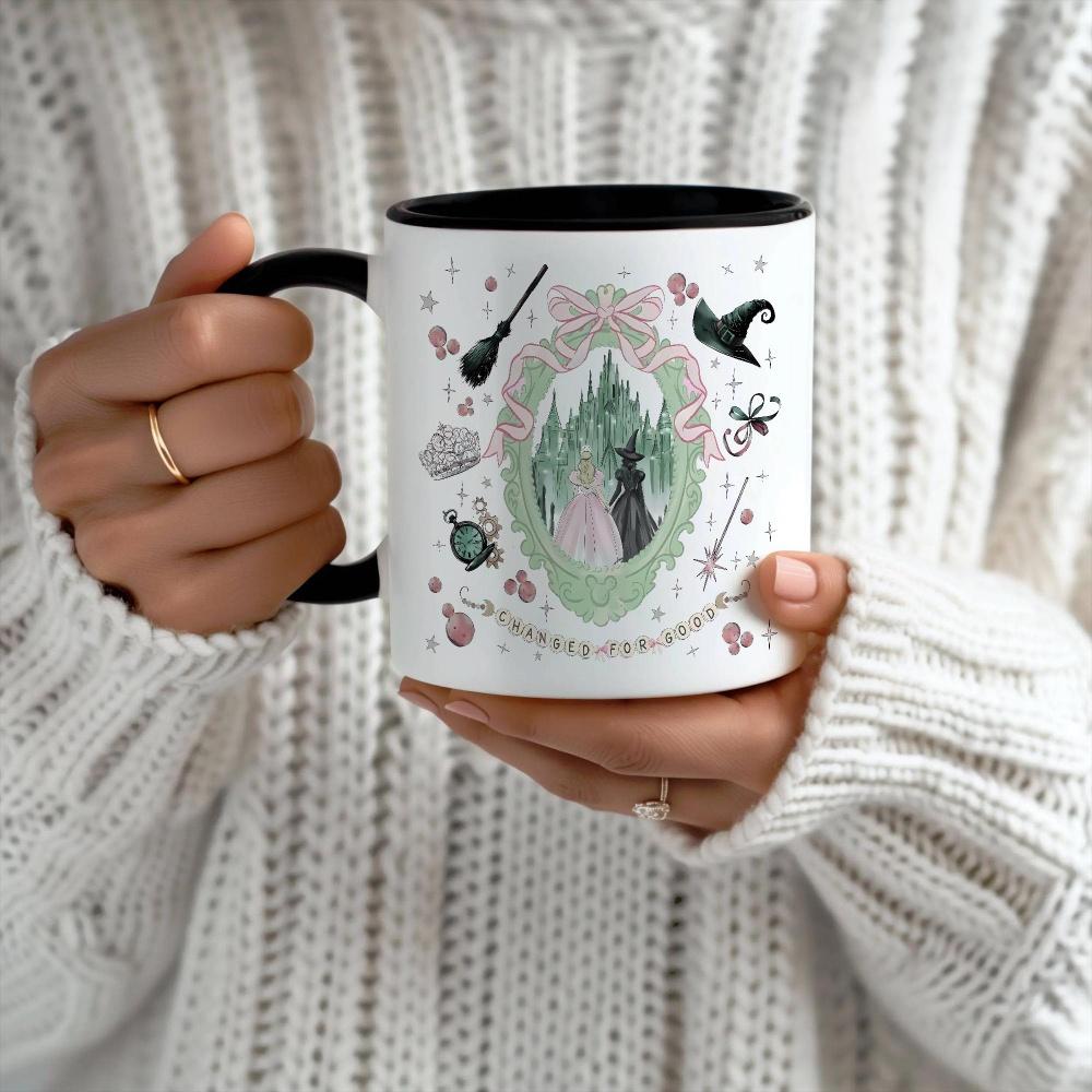 🎀Coquette Bow Wicked Change For Good Mug 🎁Wicked Musical Fan Gift✨