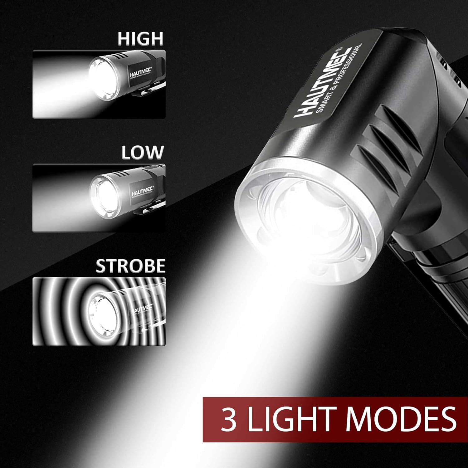 Swivel 500 Lumens Rechargeable Flashlight