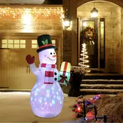 1 5m luminous inflatable christmas snowman christmas decoration details 1