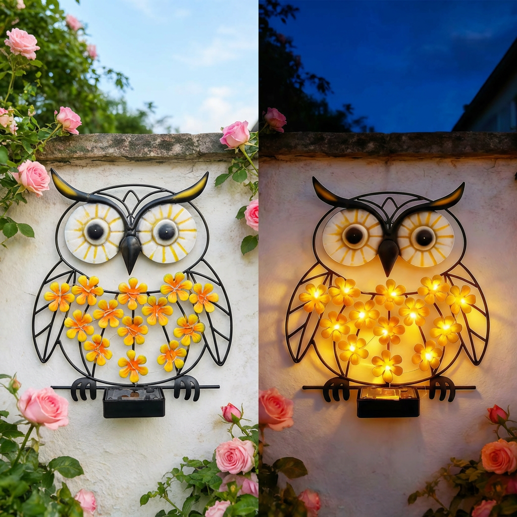 Charming Solar Animal Wall Light for Garden & Patio