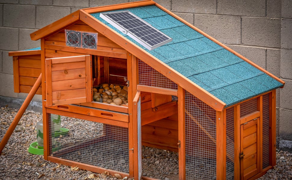 solar fan for greenhouse
