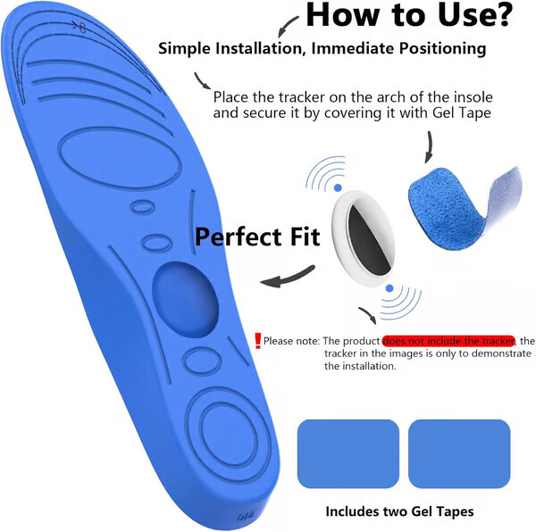 Airtag Holder Insoles for Kids and Eldery