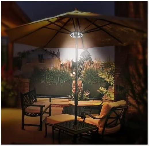 🔥Patio Umbrella Light 3 Brightness Modes Cordless 28 LED Lights-TAX FREE