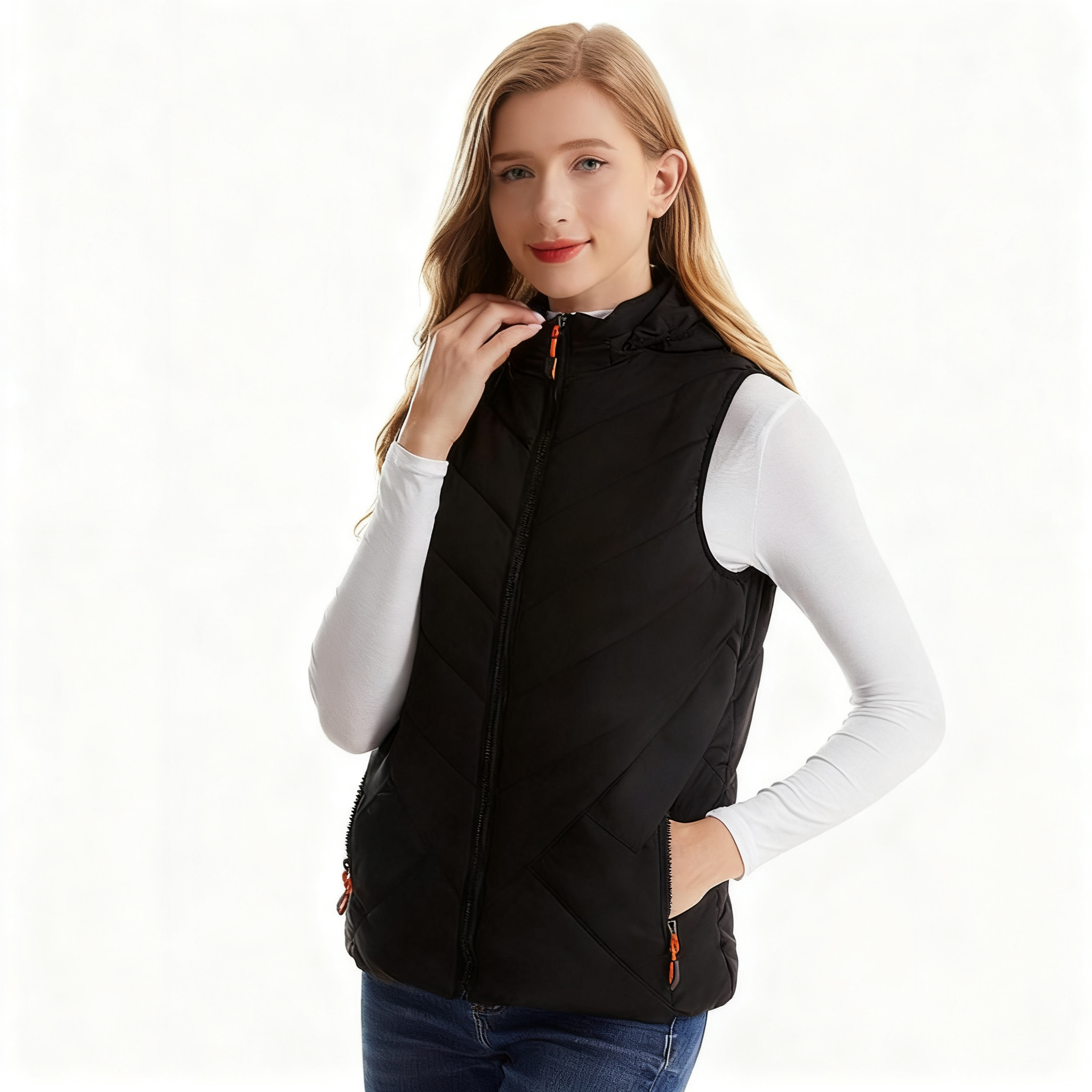 Women's Smart Electric Heated Hooded Vest