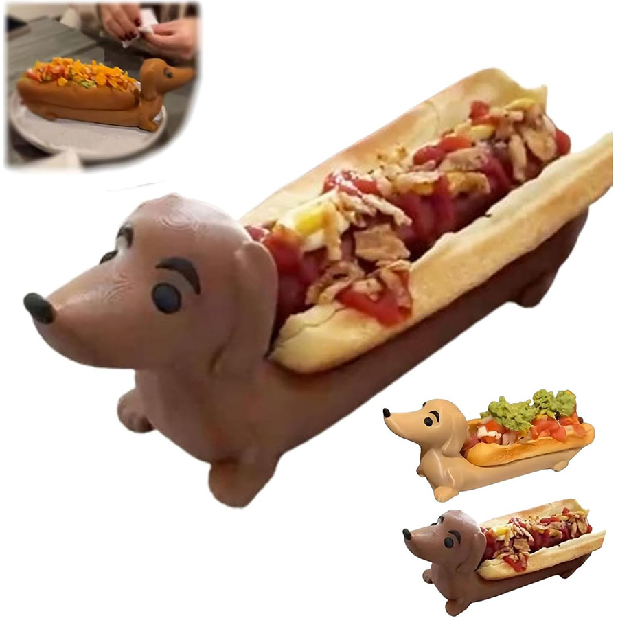 🐕🌭Unleash the Fun: Dog - Shaped Hot Dog Plates Are Here!