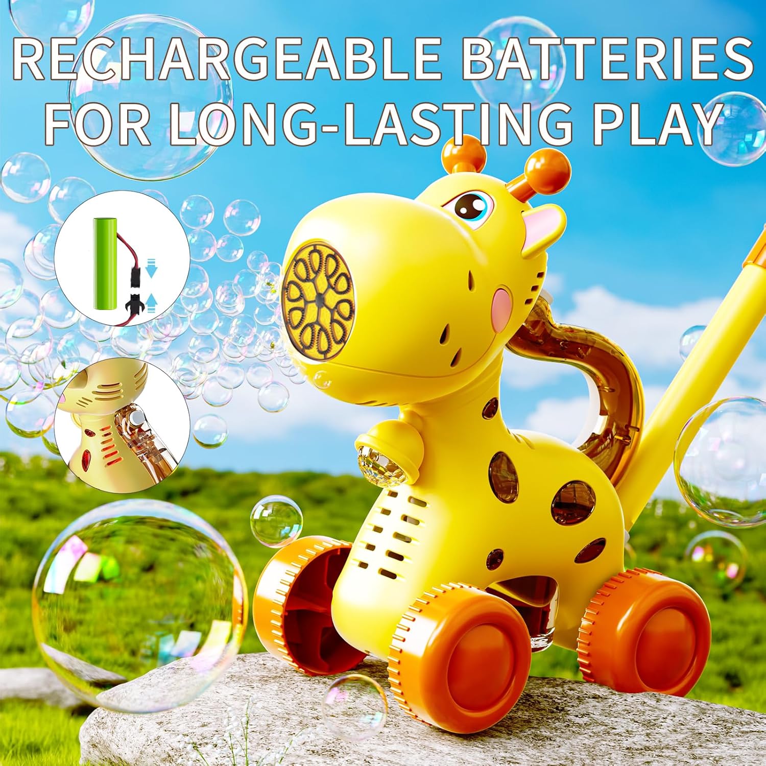 2-in-1 Animal Automatic Bubble Machine- Easter Party Essential & Outdoor Adventure Buddy!