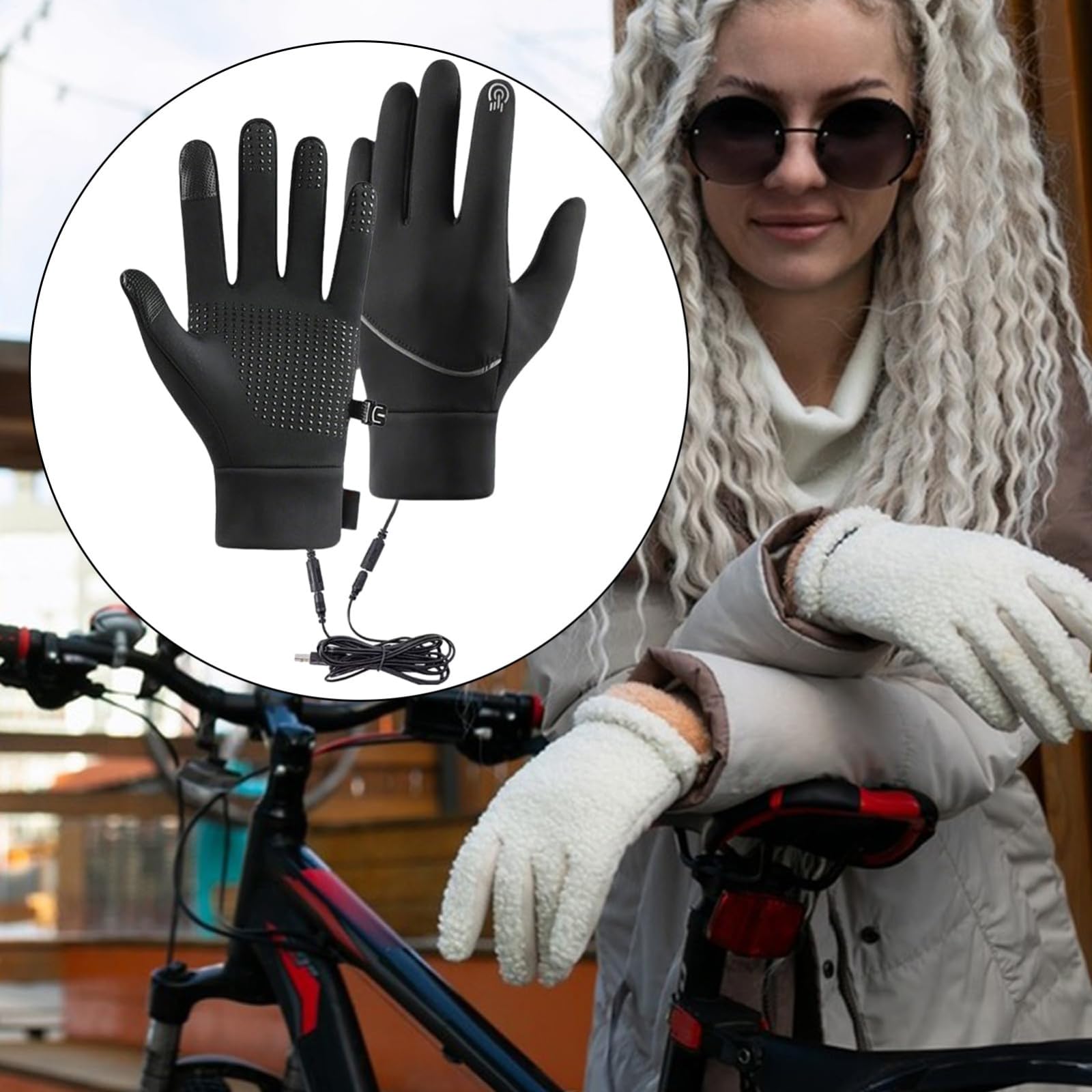 Full Finger Electric Hand Warmers Gloves