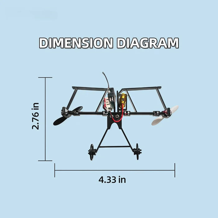 RC Paper Airplane Kit with Gyro Stabilizer