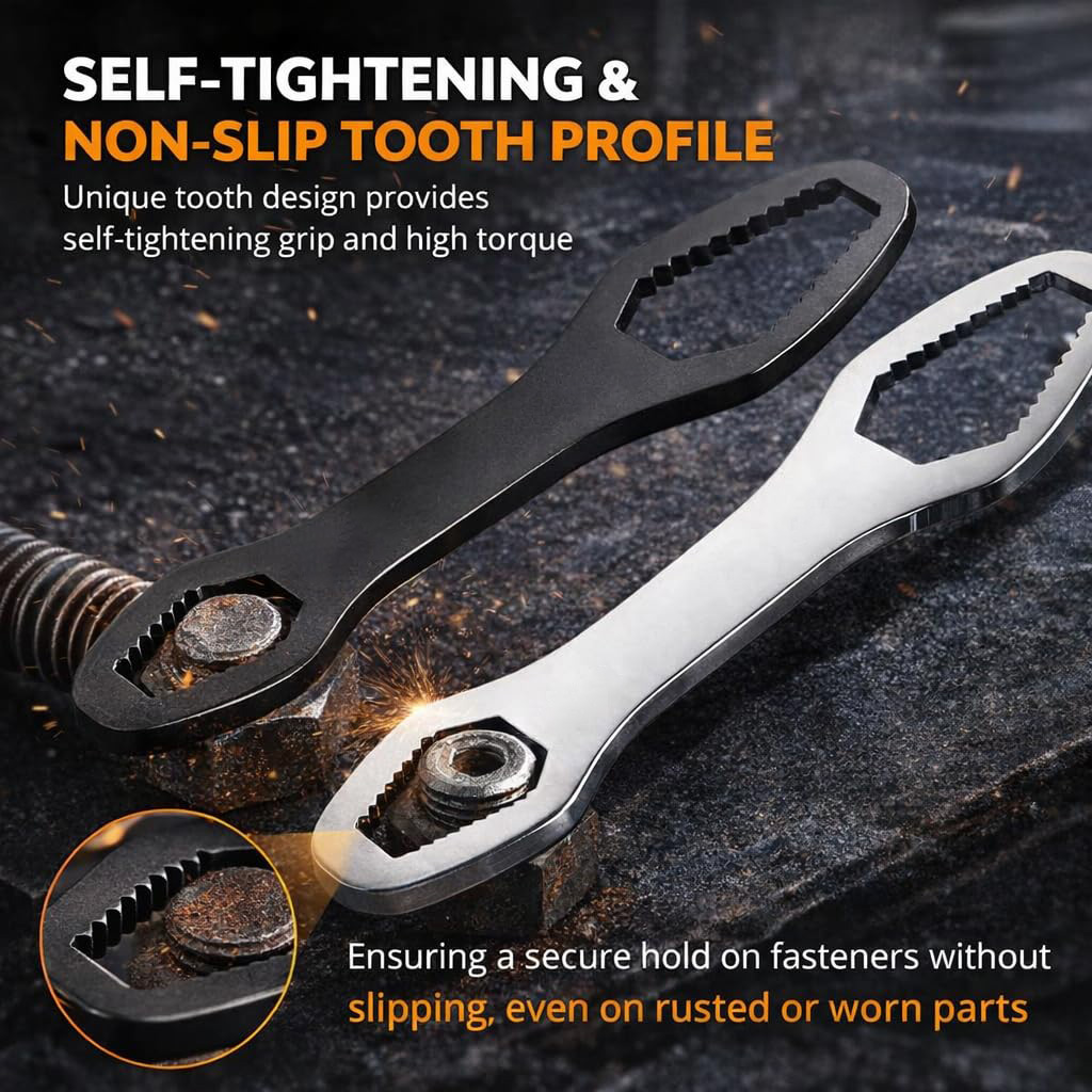 🔧 8-22mm Universal Wrench Receive