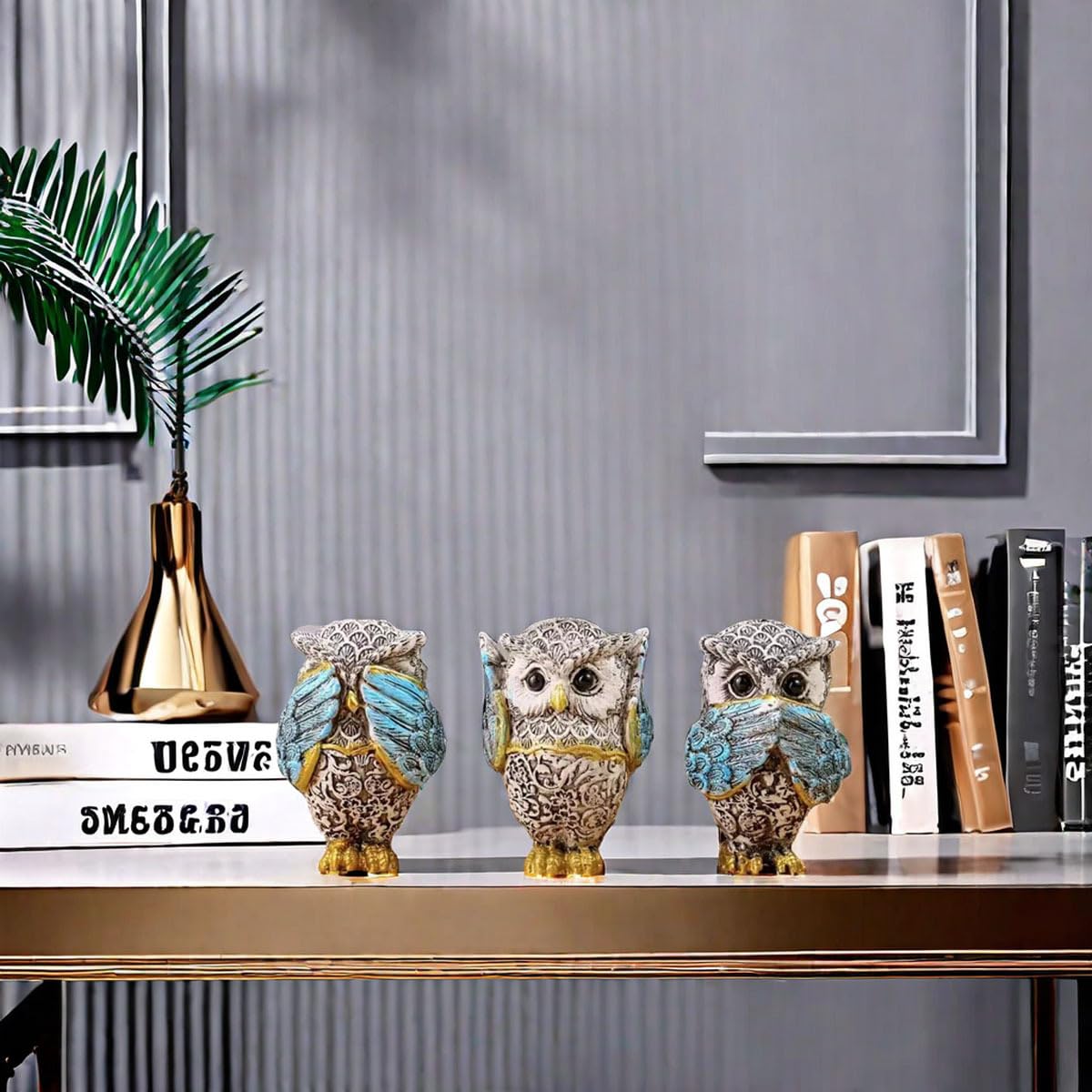 Don't listen, don't see, don't say Owls Figurine Set
