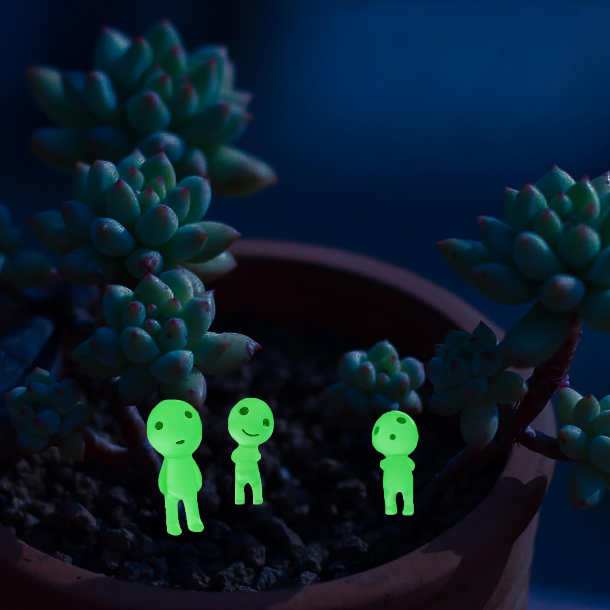 👻Luminous Ghost Tree Elves Glow in Dark Nightlight Pot Decor
