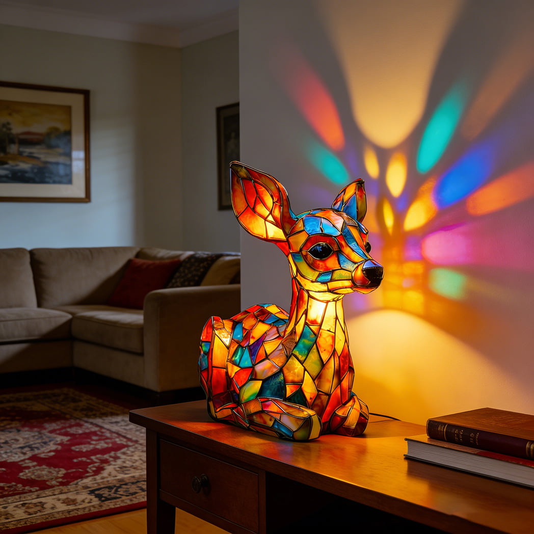 Handcrafted Stained Glass Mosaic Lamps