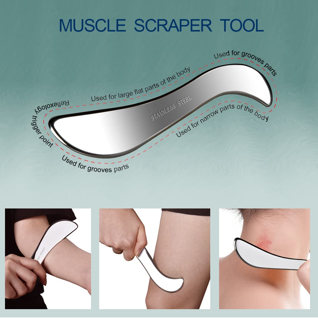 2-in-1 Stainless Steel Lymphatic Drainage Massager