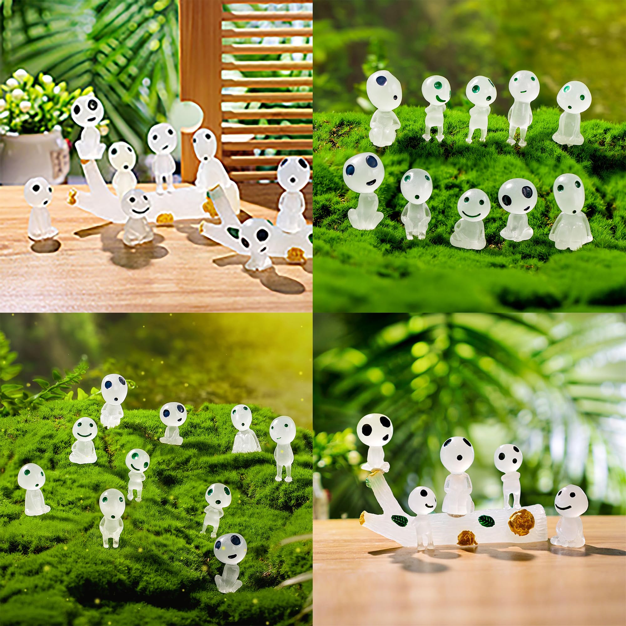 👻Luminous Ghost Tree Elves Glow in Dark Nightlight Pot Decor