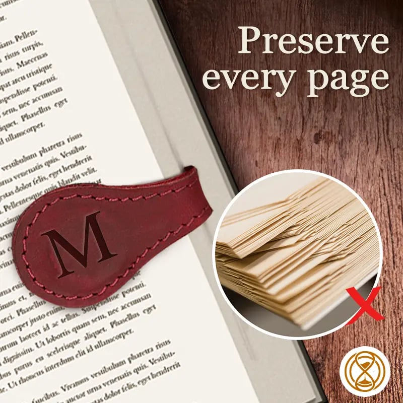 馃敟Personalized Magnetic Leather Bookmark