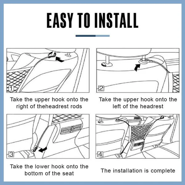 (🎁2024 Hot Sale🎁-49% OFF) Universal Elastic Mesh Net Trunk Bag (Three layer)