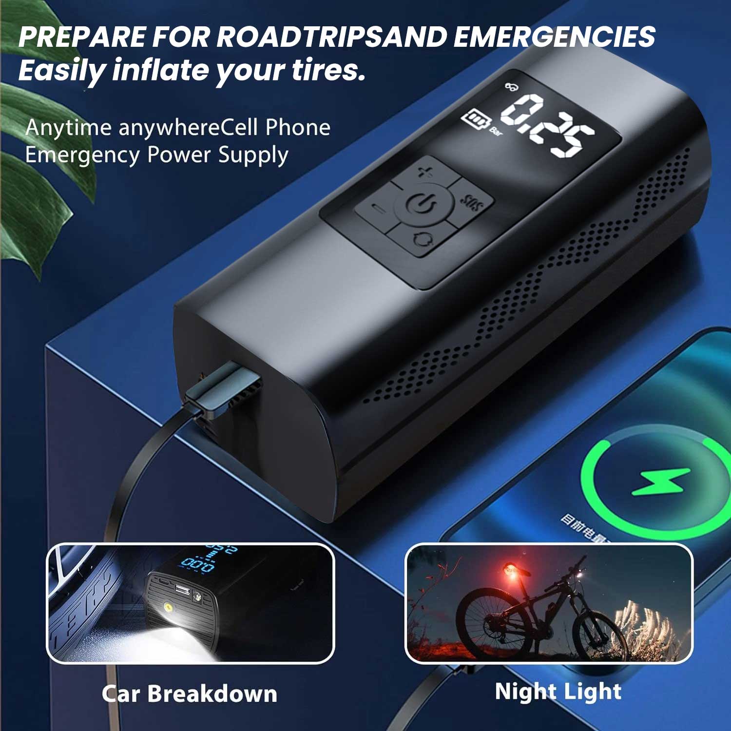 Tire Inflator Portable Air Compressor