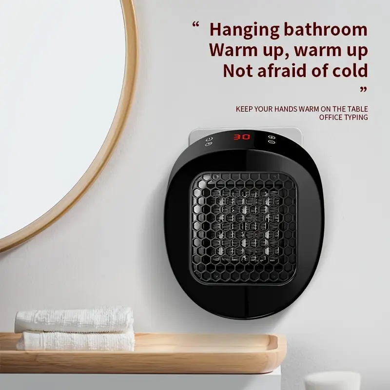 600W PTC Ceramic Wall-Mounted RC Space Heater