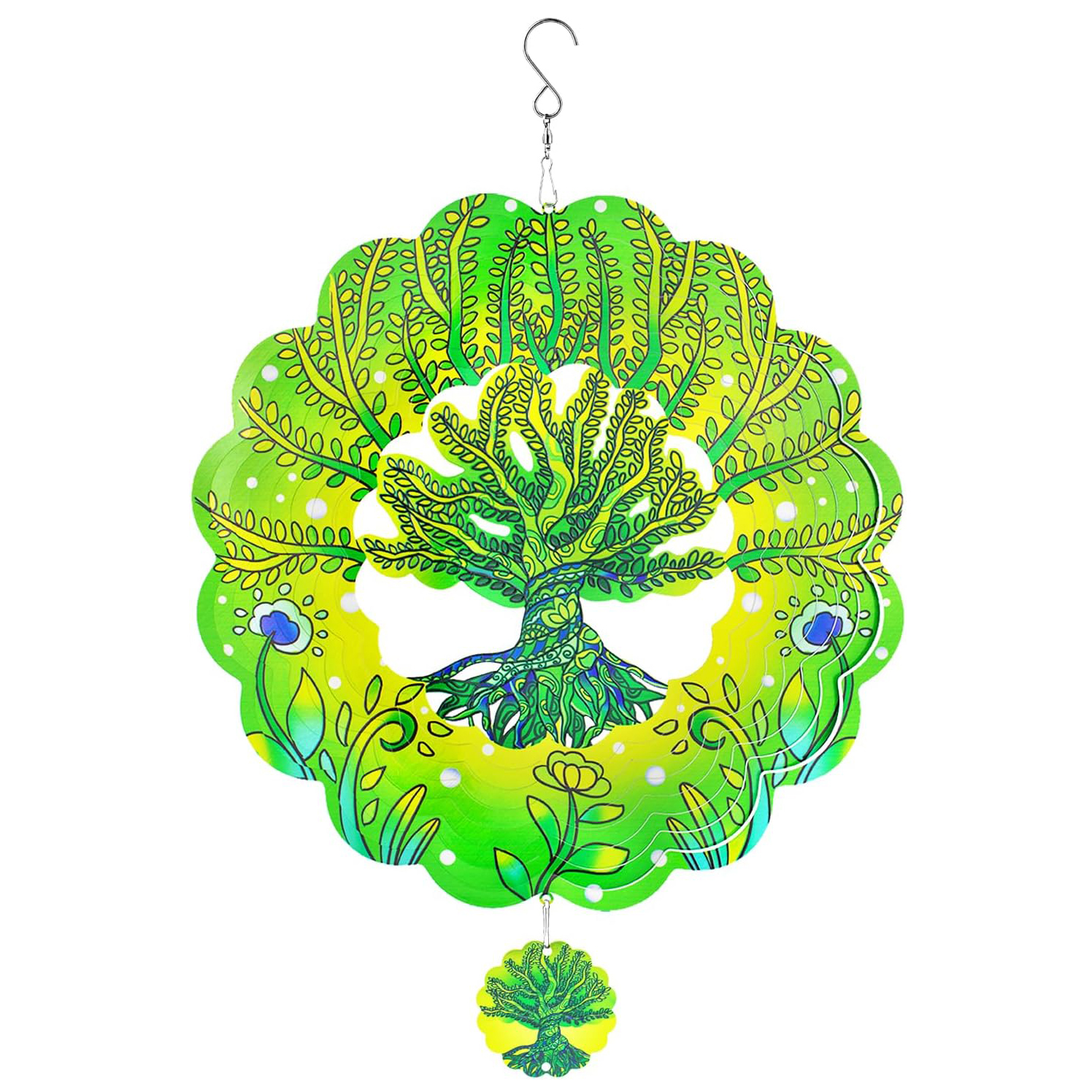 12 inch 3D Metal Wind Spinners