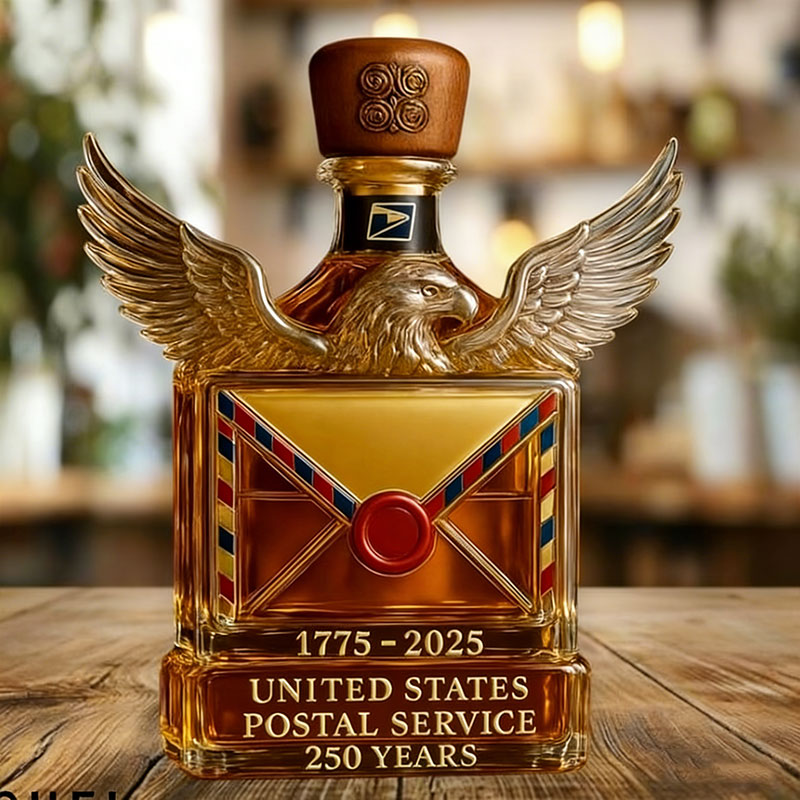 US Postal Service 250 Years 1775-2025 Whiskey Bottle