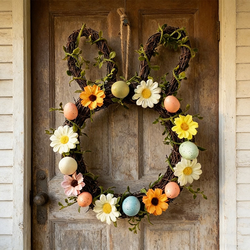 🐣🌸 Easter Wreath – Spring Front Door & Home Decor 🎀✨
