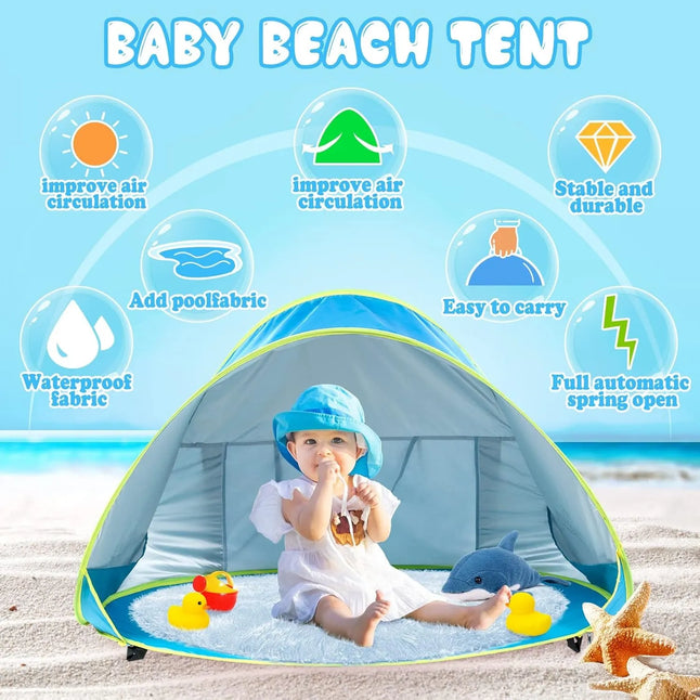 Baby Tent with Mini Pool for Safe & Cool Summer Play