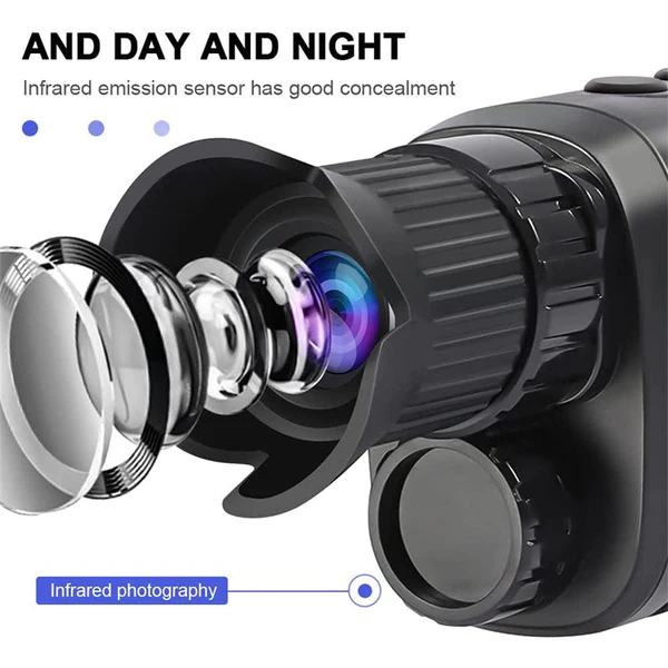 Digital Night Vision Monocular for 100% Darkness