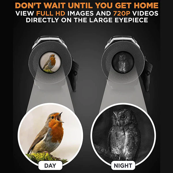 Digital Night Vision Monocular for 100% Darkness