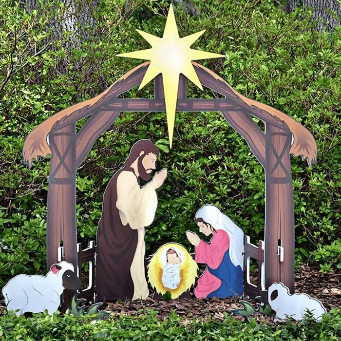 🔥 49% OFF 🔥🔥Jesus Nativity Scene Sign（Buy 2 Free Shipping）