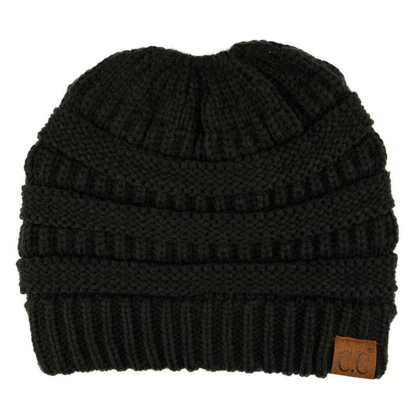 🎅Women's Ponytail Beanie – Chic & Cozy Cable Knit Hat for Fall and Winter, with Adjustable High Ponytail Opening