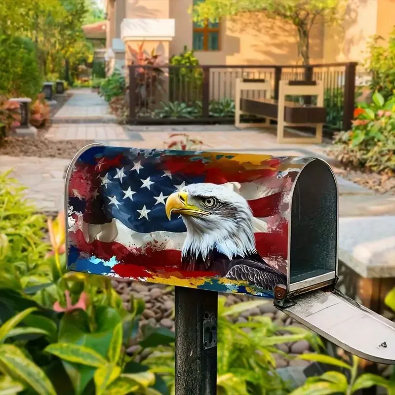 Spring-Summer Waterproof Oxford Magnetic Mailbox-Cover 21"" x 18""