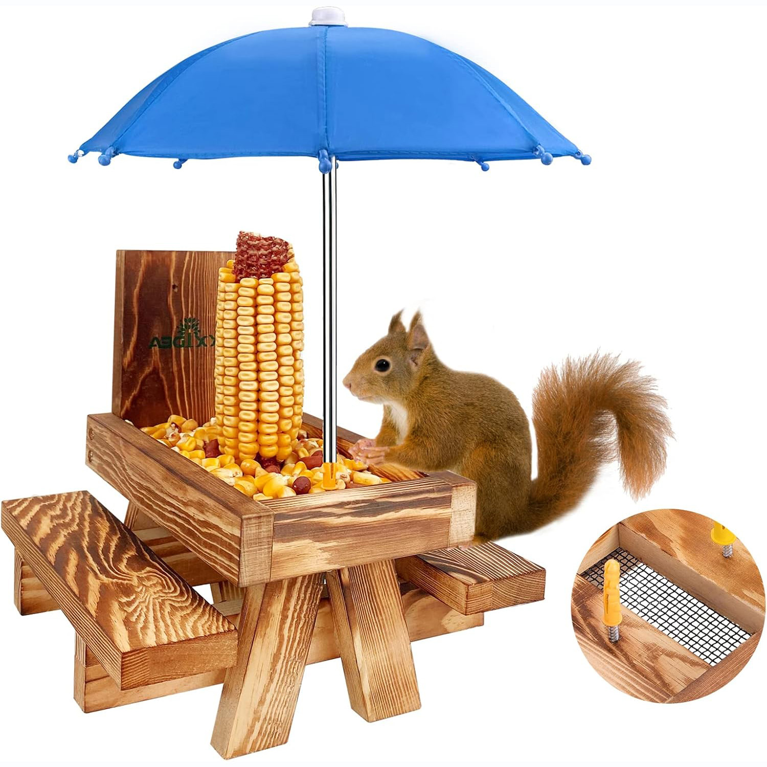 Squirrel Feeder Picnic Table