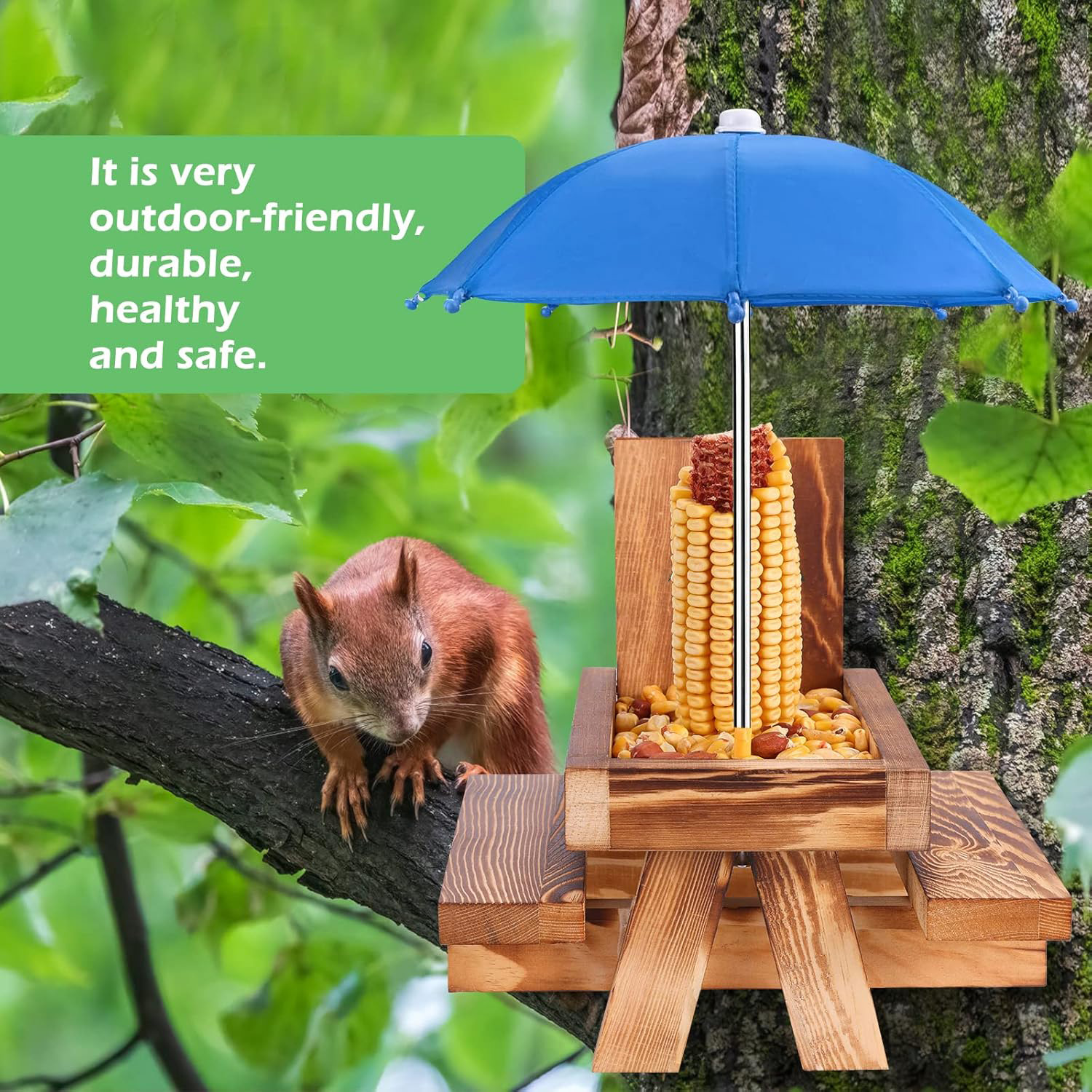 Squirrel Feeder Picnic Table
