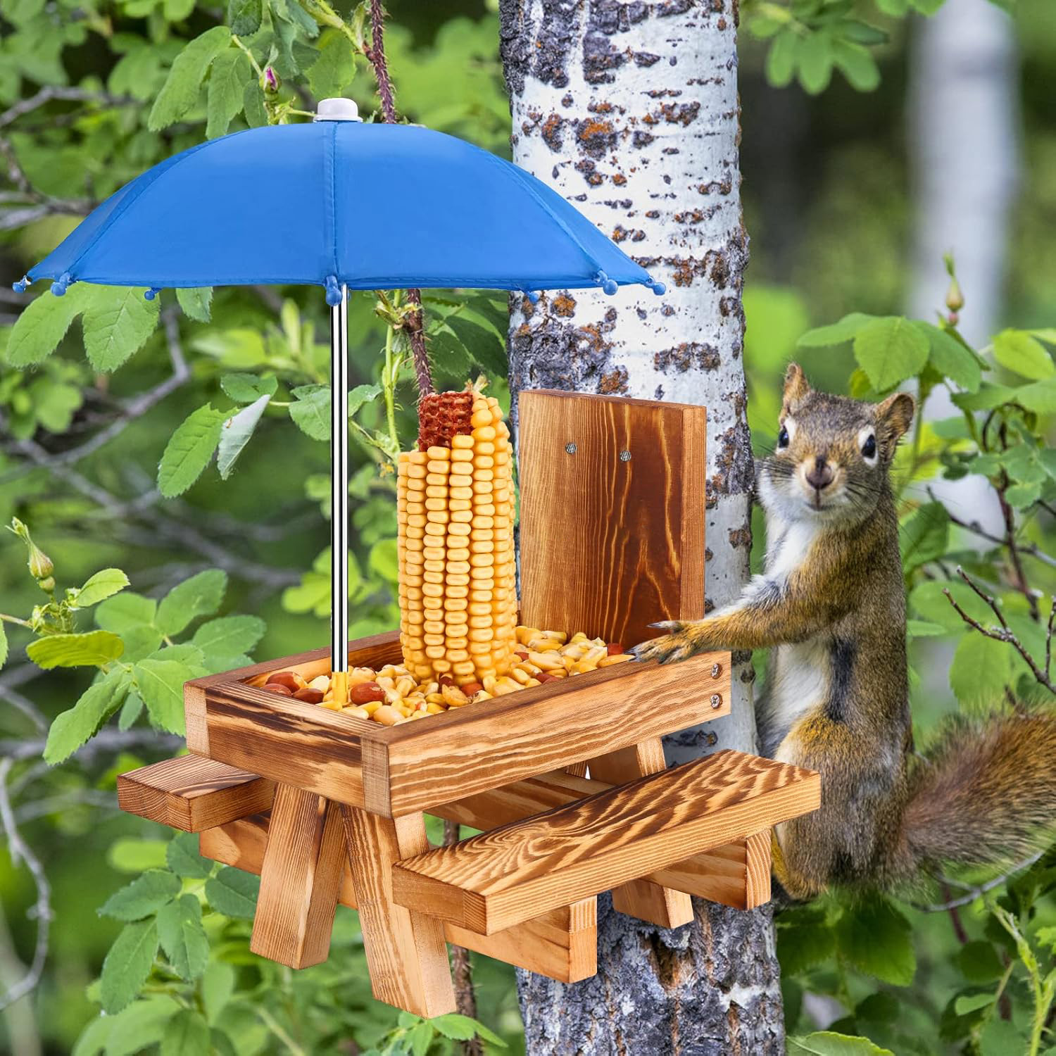 Squirrel Feeder Picnic Table