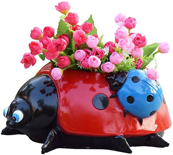 Cute Ladybug Flower Pot
