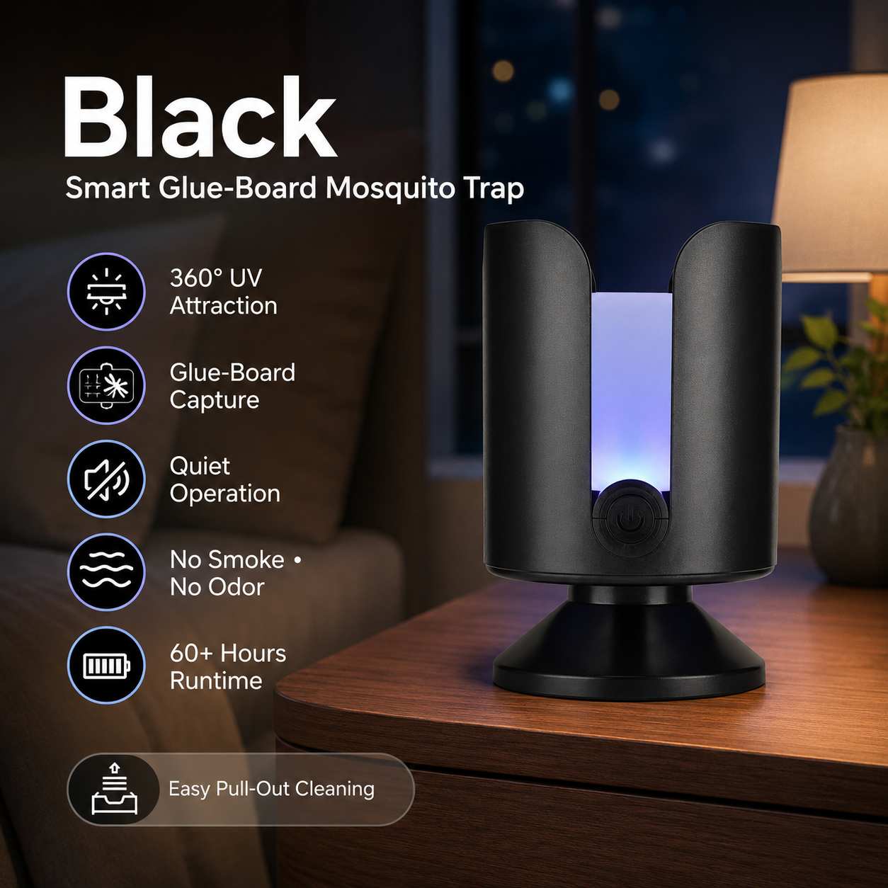 Smart Glue-Board Mosquito Trap Light