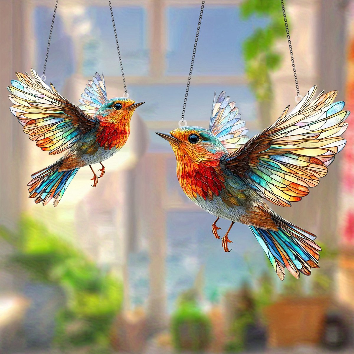 🔥The Best Gift 49% OFF🎁Hummingbird Suncatcher Colorful Window Hanging