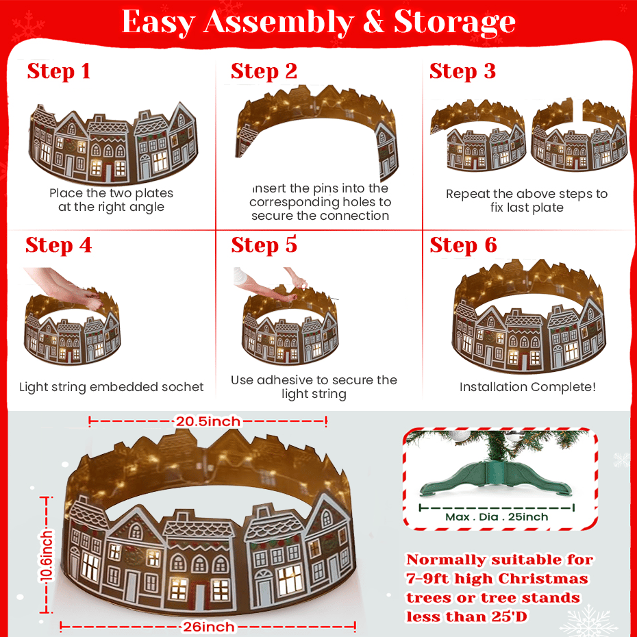 🎄Christmas Sale 49% OFF🎅LED Gingerbread ChristmasTree Collar