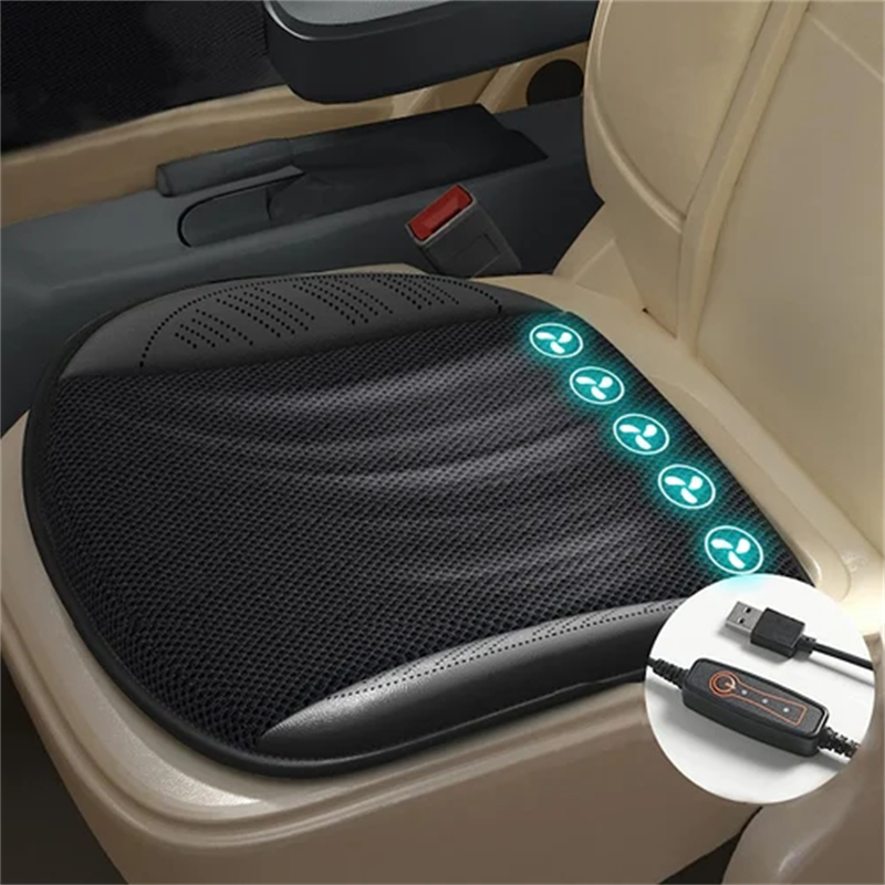 Cooling Car Seat Cushion Ventilated Pad with 5 Fans