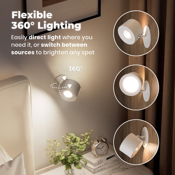 360° Rotating Touch Control Sensor Light