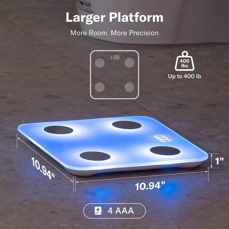 Smart Scale – 7-Color Glowing Body Composition Analyzer