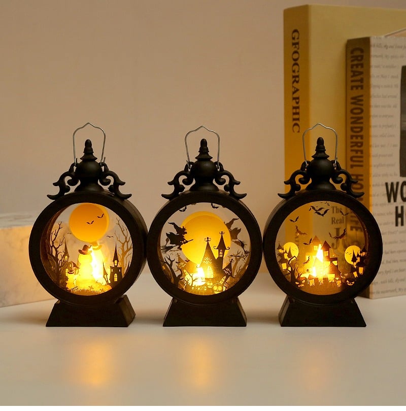 🎃💡Halloween Retro Round Portable Lantern