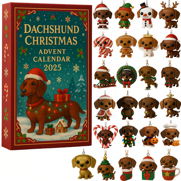 🎄Dachshund Christmas Advent Calendar 2025 