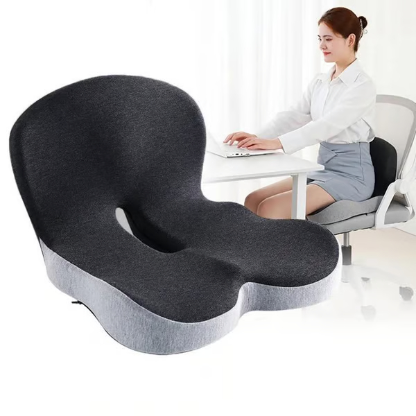 Non-Slip Memory Foam Seat, L-Shaped Integrated Lumbar Support